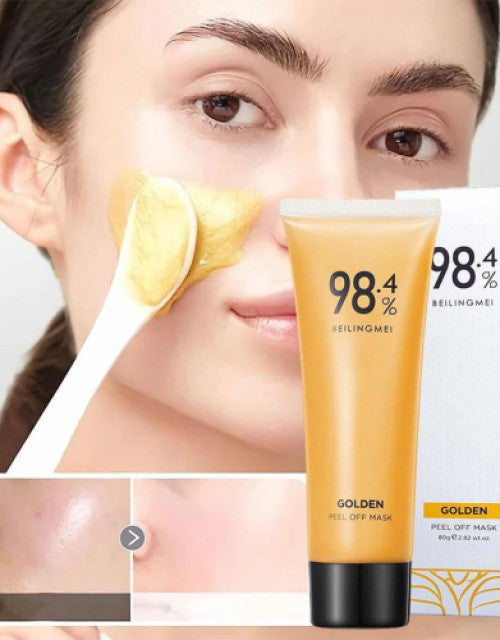 Gold Foil Peel-Off Mask Beilingmei Gold Face Mask for wrinkles ( Pack Of 2 )