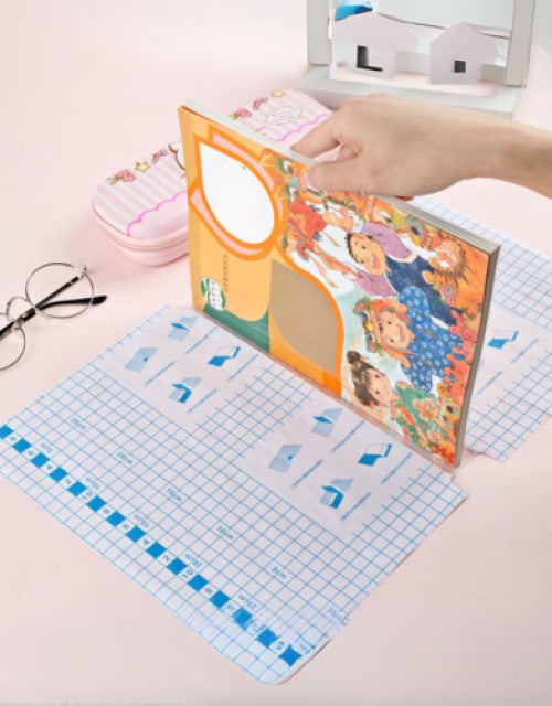 Self-adhesive transparent protective book cover (Pack of 50)